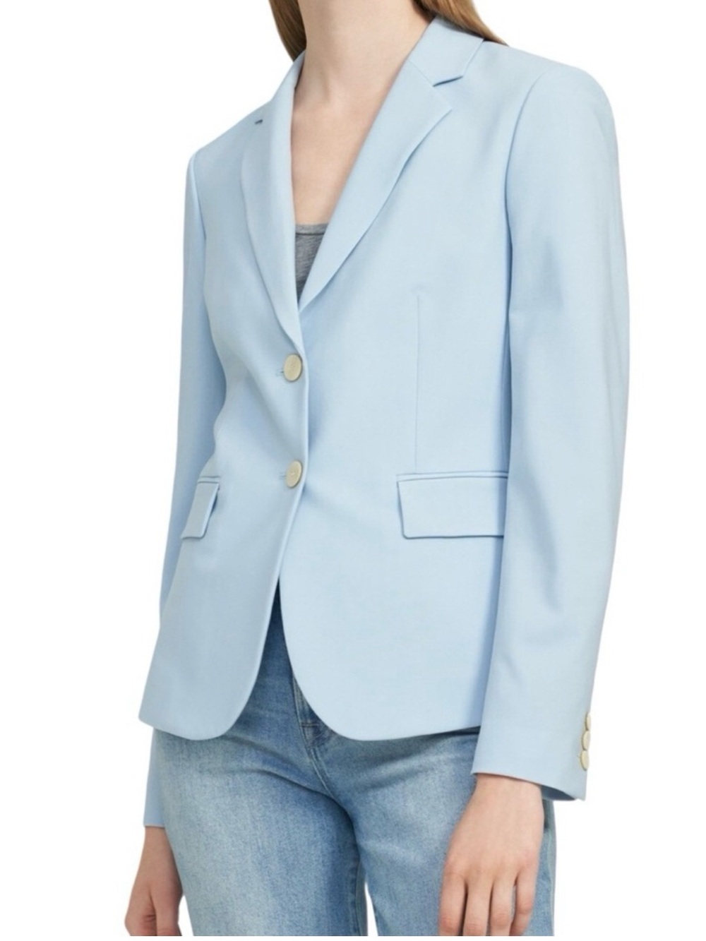 Theory Carissa Classic Suit Jacket in Sky-NWT